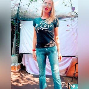 Ankle-Length Straight Leg Jeans